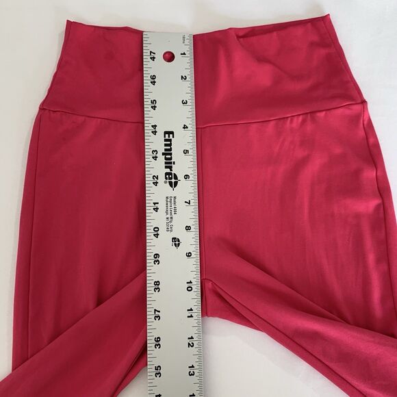 SHEIN Pant Women XS Pink Wide Leg Flare Pull On Stretch High Waist Casual Lounge - Picture 5 of 9